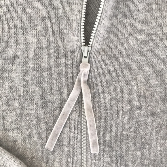 Old Navy long grey zip up sweater - Picture 4 of 10